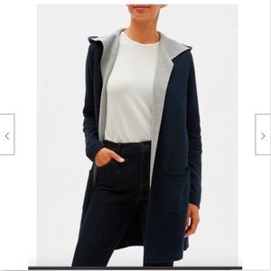 Banana Republic Factory Hooded Cardigan NAVY XS